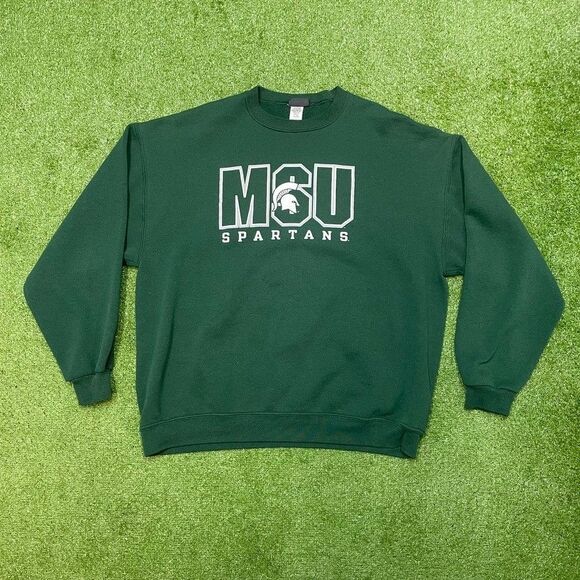 Vintage Michigan State Spellout Crewneck Sweatshirt Size XL - Picture 1 of 4